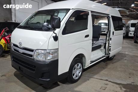 White 2012 Toyota HiAce Commercial