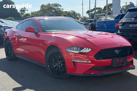 Red 2018 Ford Mustang Coupe Fastback Gt 5.0 V8