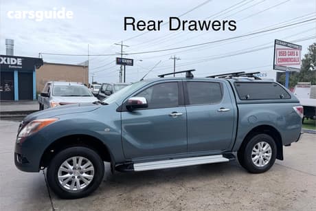 Blue 2014 Mazda BT-50 Dual Cab Utility Xtr (4X2)
