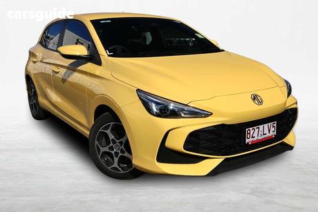 Yellow 2024 MG MG3 Hatchback Excite Hybrid+