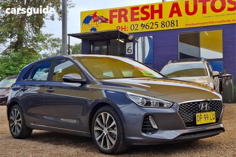Grey 2017 Hyundai I30 Hatchback Elite