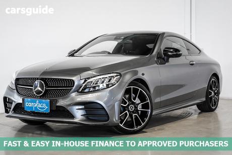 Grey 2021 Mercedes-Benz C200 Coupe