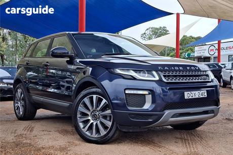 Blue 2017 Land Rover Range Rover Evoque SUV TD4 180 SE 4X4