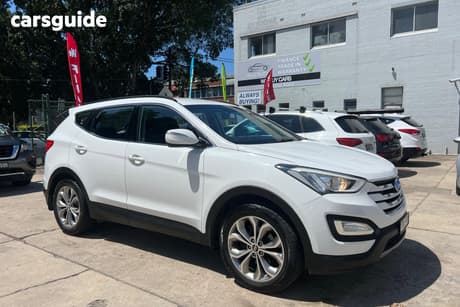 White 2013 Hyundai Santa FE Wagon Active Crdi (4X4)