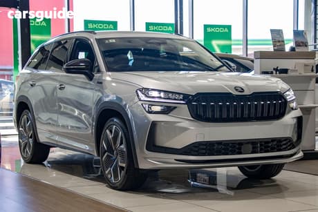 Silver 2025 Skoda Kodiaq Wagon Sportline (4X4)