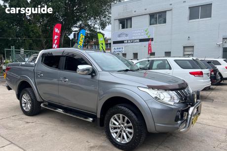 Grey 2016 Mitsubishi Triton Dual Cab Utility Exceed (4X4)