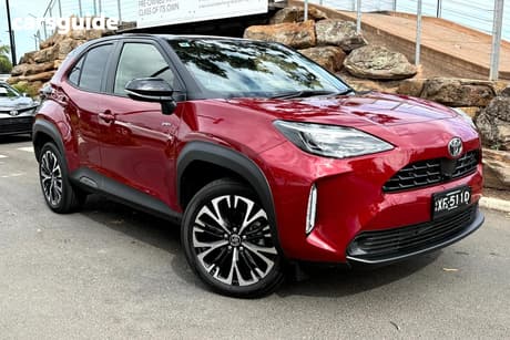 Red 2025 Toyota Yaris Cross Wagon Urban Hybrid