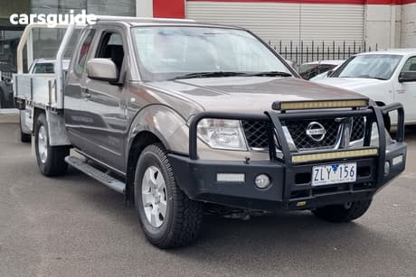 Grey 2012 Nissan Navara King Cab Chassis St-X (4X4)