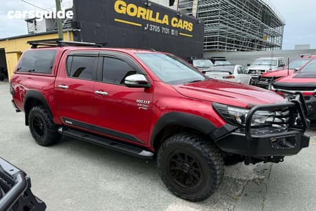 Red 2016 Toyota Hilux Dual Cab Utility Sr5 (4X4)
