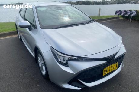 Silver 2021 Toyota Corolla Hatchback Ascent Sport