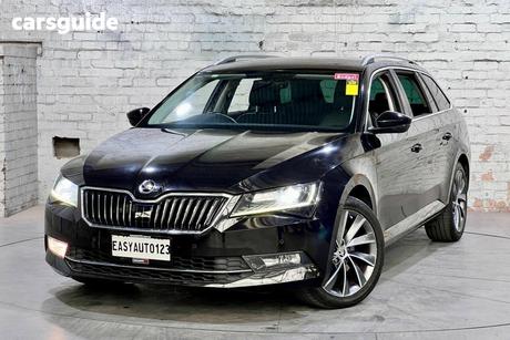 Black 2017 Skoda Superb Wagon 162 Tsi