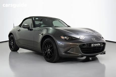 Grey 2023 Mazda MX-5 Convertible Roadster Gt