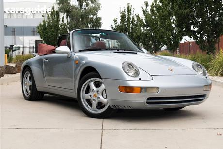 Silver 1994 Porsche 911 Cabriolet Carrera