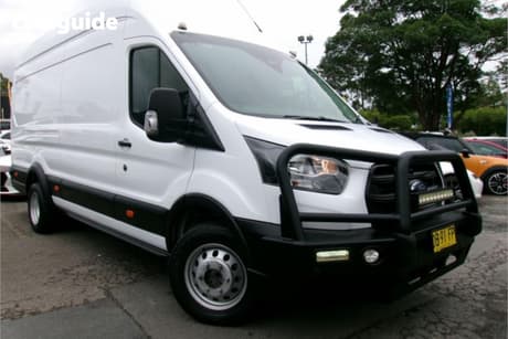 White 2021 Ford Transit Van 470E Jumbo (Rwd) Drw