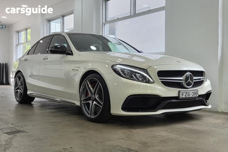 White 2016 Mercedes-Benz C63 Sedan S