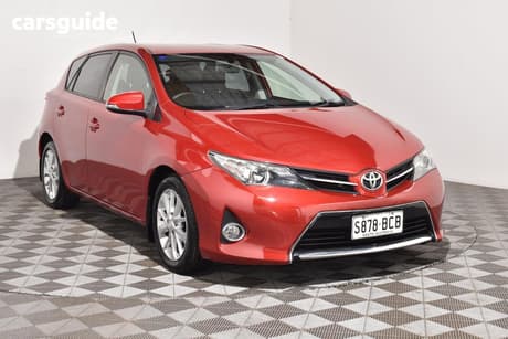 Red 2014 Toyota Corolla Hatchback Ascent Sport