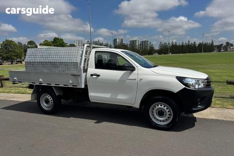 White 2019 Toyota Hilux Cab Chassis Workmate Hi-Rider