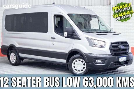 Silver 2021 Ford Transit Bus 410L (Rwd) Srw