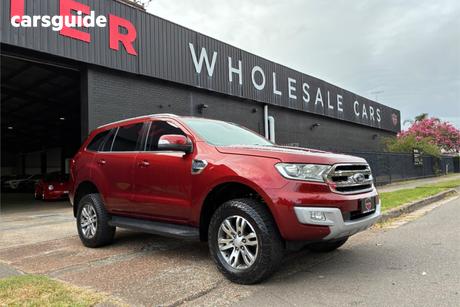 Red 2015 Ford Everest Wagon Trend