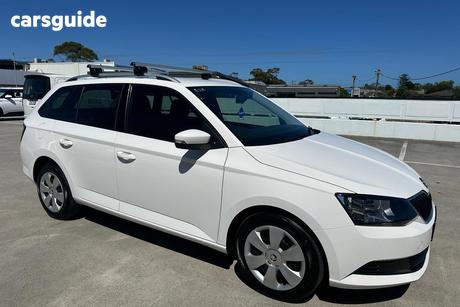 White 2017 Skoda Fabia Wagon 81 Tsi