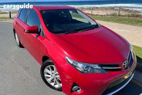 Red 2013 Toyota Corolla Hatchback Ascent Sport