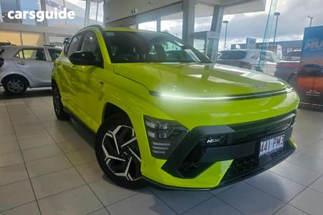 Yellow 2024 Hyundai Kona Wagon Hybrid N Line