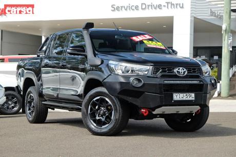 Black 2018 Toyota Hilux Double Cab Pick Up Rugged X (4X4)