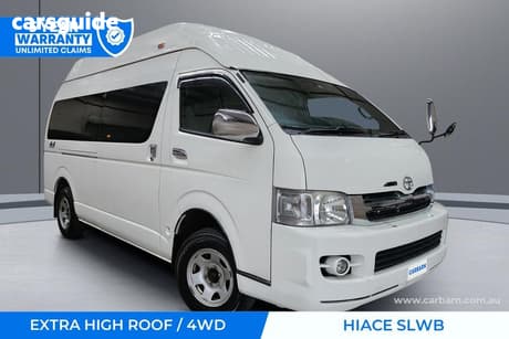White 2007 Toyota HiAce Commercial 4WD