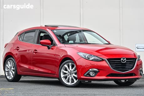 Red 2015 Mazda 3 Hatchback Sp25 Gt