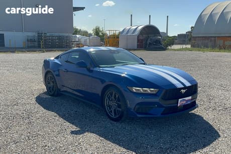Blue 2024 Ford Mustang Fastback Ecoboost