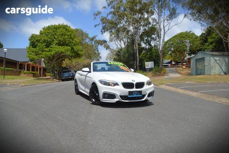 White 2015 BMW 220I Convertible M Sport