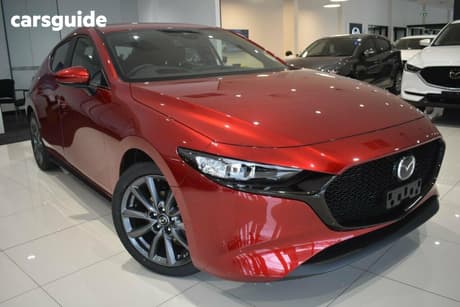 Red 2025 Mazda Mazda3 Hatchback G20 Evolve