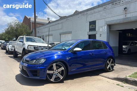 Blue 2015 Volkswagen Golf Hatchback R