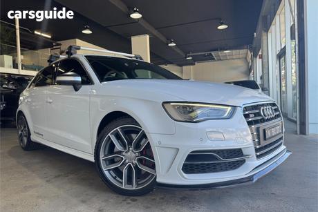 White 2015 Audi S3 Hatchback Sportback 2.0 Tfsi Quattro