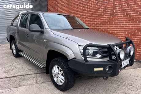 Brown 2017 Volkswagen Amarok Dual Cab Utility Tdi420 Core Edition (4X4)