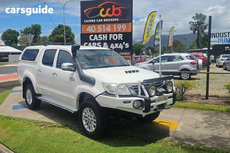 White 2012 Toyota Hilux Dual Cab Pick-up Sr5 (4X4)
