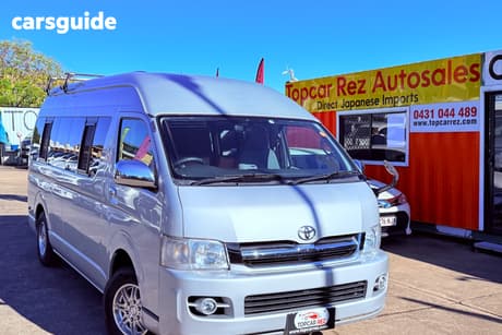 Silver 2006 Toyota HiAce Camper Van Camping