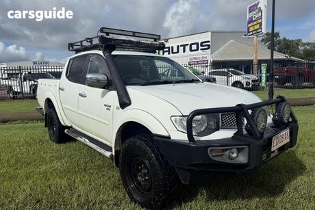 White 2011 Mitsubishi Triton Double Cab Utility Glx-R (4X4)
