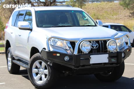 Silver 2014 Toyota Landcruiser Prado Wagon Gxl (4X4)