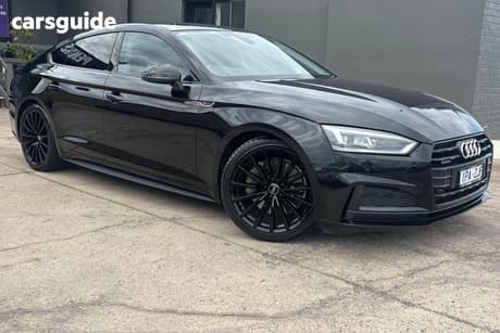 Black 2018 Audi A5 Sportback 45 Tfsi Quattro S Tronic Sport