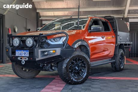 Orange 2022 Isuzu D-MAX Crew Cab Utility X-Terrain (4X4)