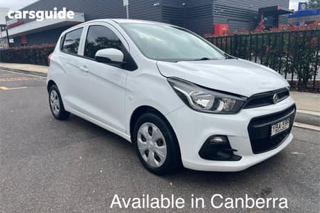 White 2017 Holden Spark Hatchback Ls