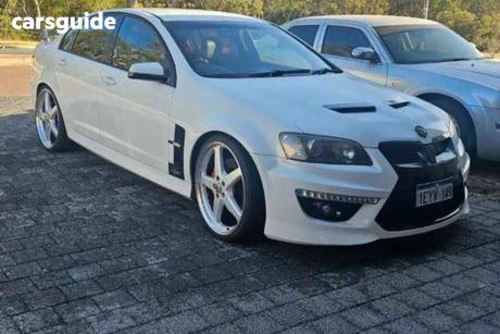 White 2010 HSV Clubsport Sedan R8 R