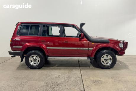 Red 1993 Toyota Landcruiser Wagon Sahara (4X4)