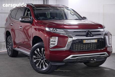 Red 2022 Mitsubishi Pajero Sport Wagon Exceed (4Wd) 7 Seat