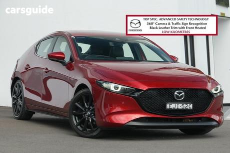 Red 2020 Mazda 3 Hatchback G25 Astina