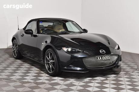 Black 2016 Mazda MX-5 Convertible Roadster Gt