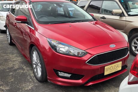 Red 2016 Ford Focus Hatchback Sport