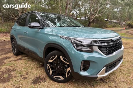 Blue 2022 Kia Seltos Wagon Gt-Line (Awd) (Two-Tone)