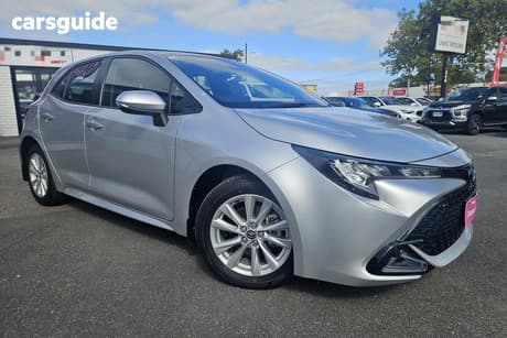 Silver 2024 Toyota Corolla Hatchback Ascent Sport + Convenience Pk